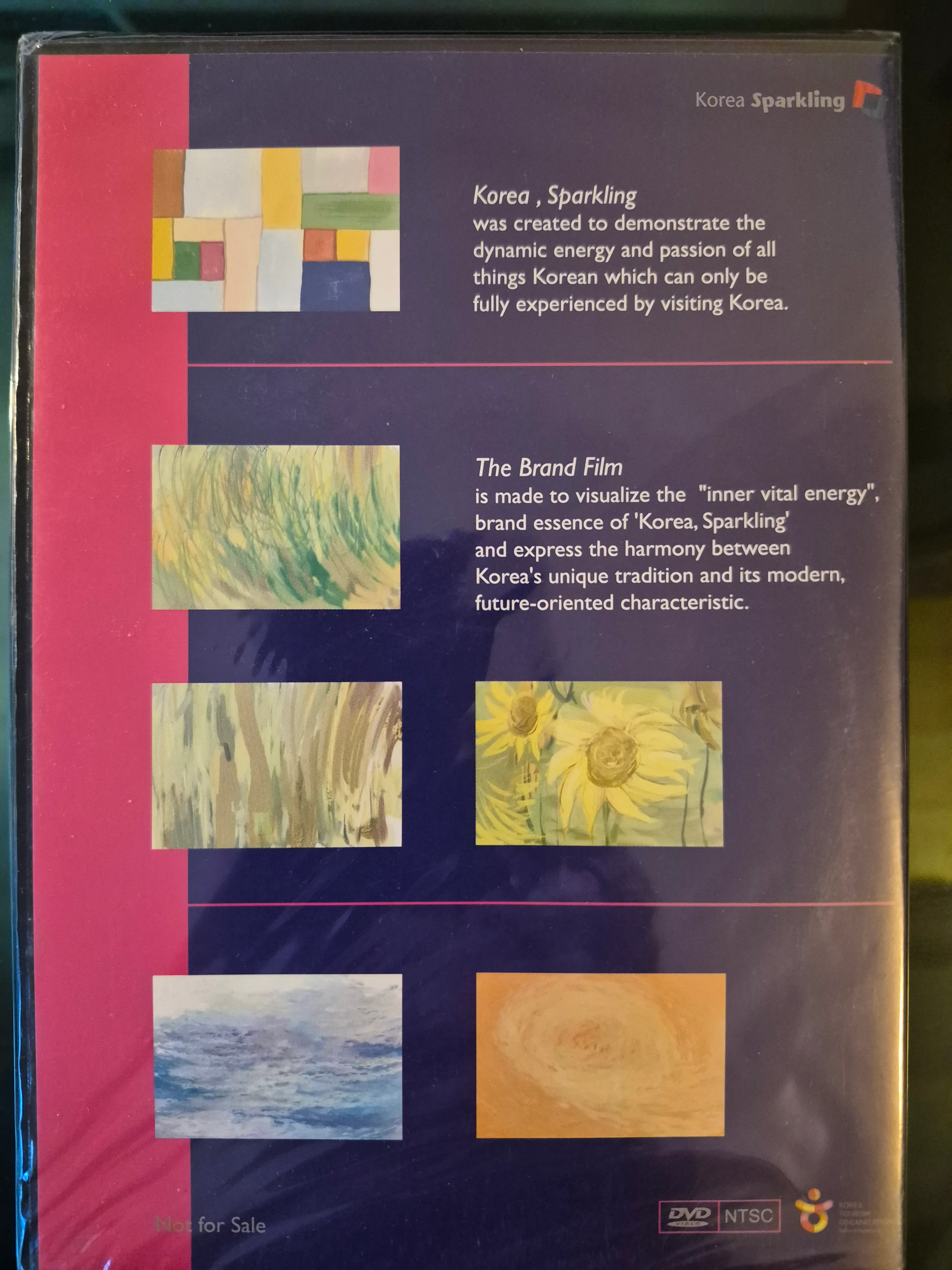 Korea Sparkling brand film DVD back cover